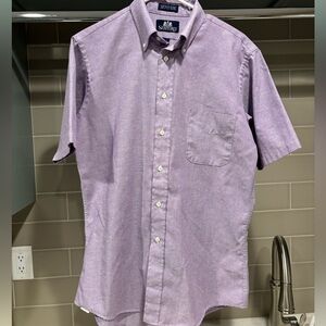 Vintage 90s Stafford Made in USA Button Up Short Sleeve Shirt Size 15 1/2 (L)